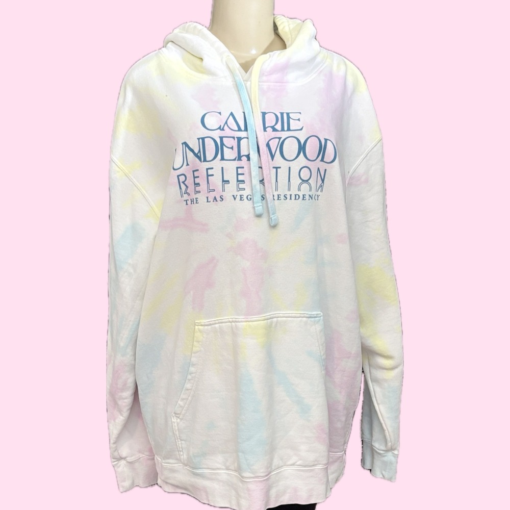 Official Carrie Underwood XL Paste Tie-Dye Reflection Las Vegas Residency Hoodie